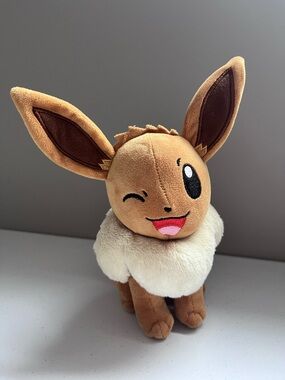 Winking Eevee Plush 8” Pokémon Cute Stuffed Toy